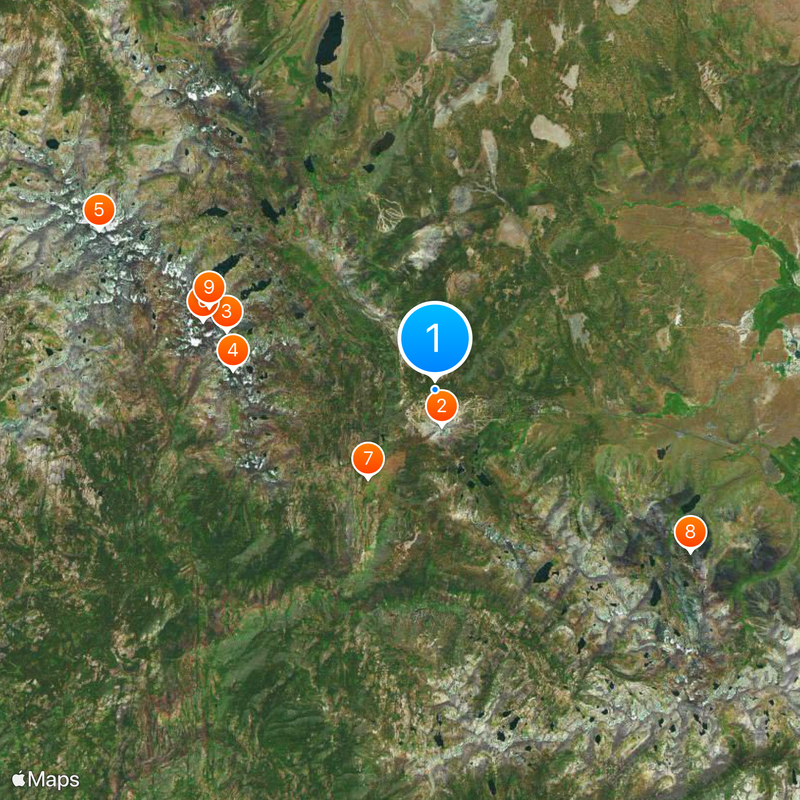 Mammoth Mountain Ski Area Map