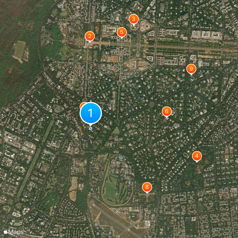 7, Lok Kalyan Marg Mapa