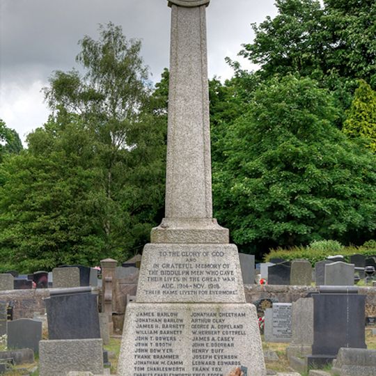 War Memorial in St Lawrence's Churchyard, Biddulph