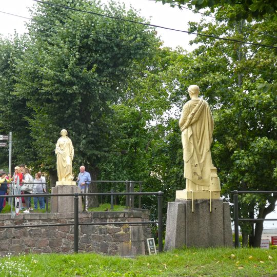 Industry and Sea Trade Statues in Vyborg