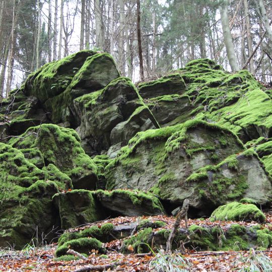 Phonolithbruch Rückersbacher Schlucht W von Johannesberg