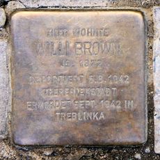 Stolperstein en memoria de Willi Brown