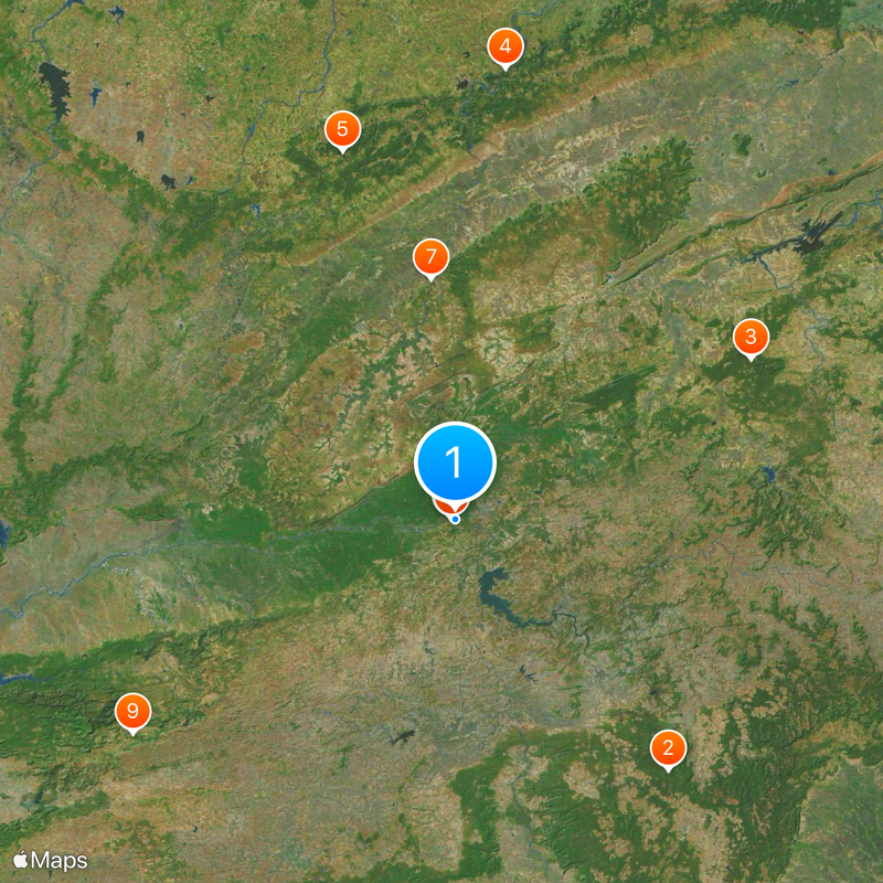 Dhuandhar Falls Mappa