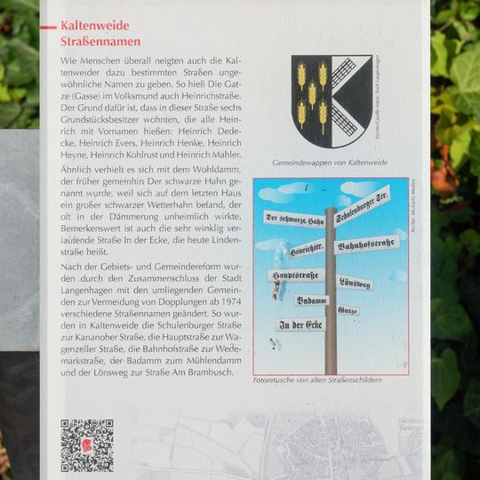 GLIEM Tafel 54 Straßennamen