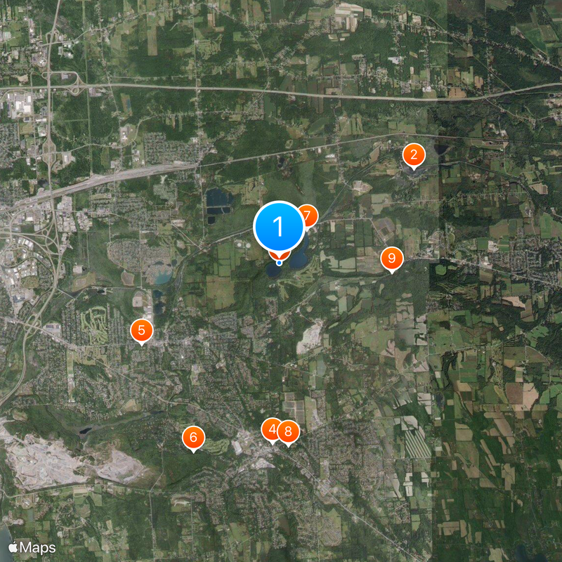 Green Lakes State Park Map
