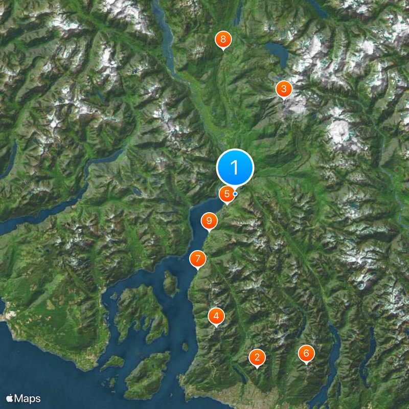 Stawamus Chief Mountain Map