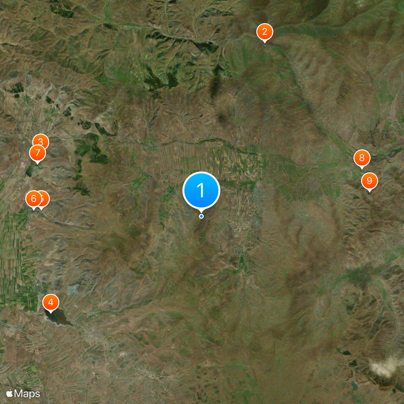 St. Hovhannes chapel, Hartagyugh Mappa