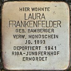 Stolperstein dedicated to Laura Frankenfelder