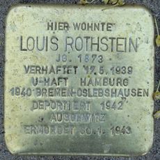 Stolperstein dedicated to Louis Rothstein