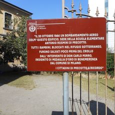 Targa alle vittime del bombardamento aereo 20 ottobre 1944