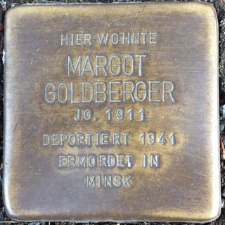 Stolperstein dedicated to Margot Goldberger