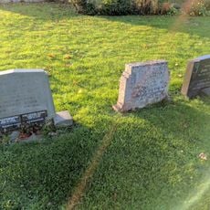 Group Of 3 Headstones Adjoining South Side Of Tower At Church Of St Peter And St Paul