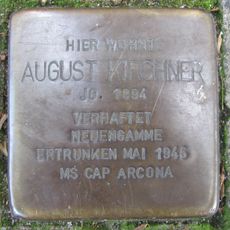 Stolperstein dedicated to August Kirchner