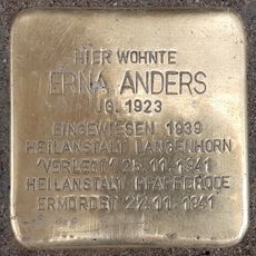 Stolperstein en memoria de Erna Anders