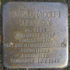 Stolperstein dedicated to Haskel (Adolf) Lubelsky