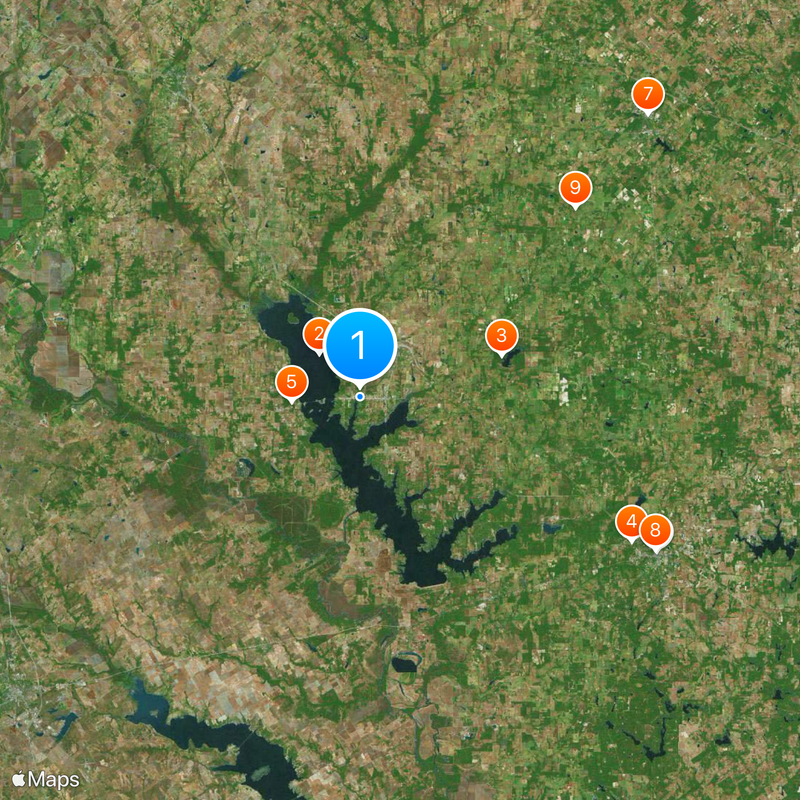 Gun Barrel City Map