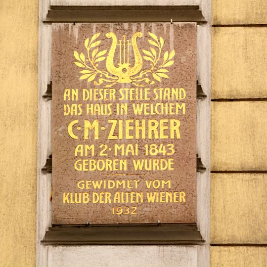 Gedenktafel für Carl Michael Ziehrer