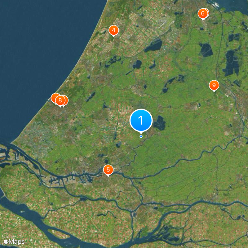 Hollande-Méridionale Carte