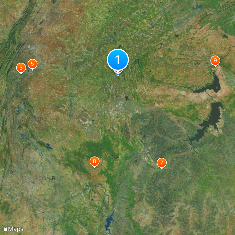 Hill Forts of Rajasthan Map