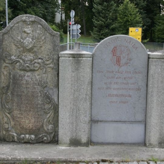 Wappenstein mit Inschrift