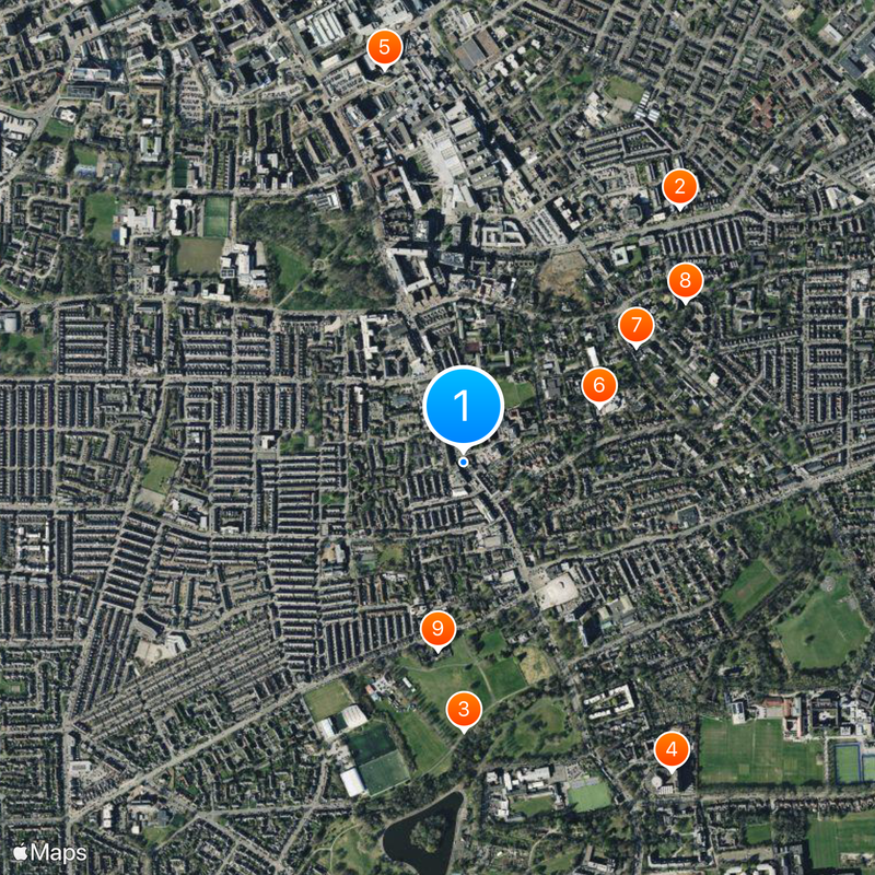 Curry Mile Map