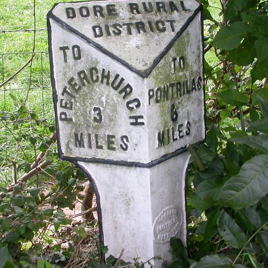 Milepost, Pontapina; opp.  Pontapina Brake
