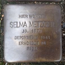 Stolperstein à la mémoire de Selma Metzger