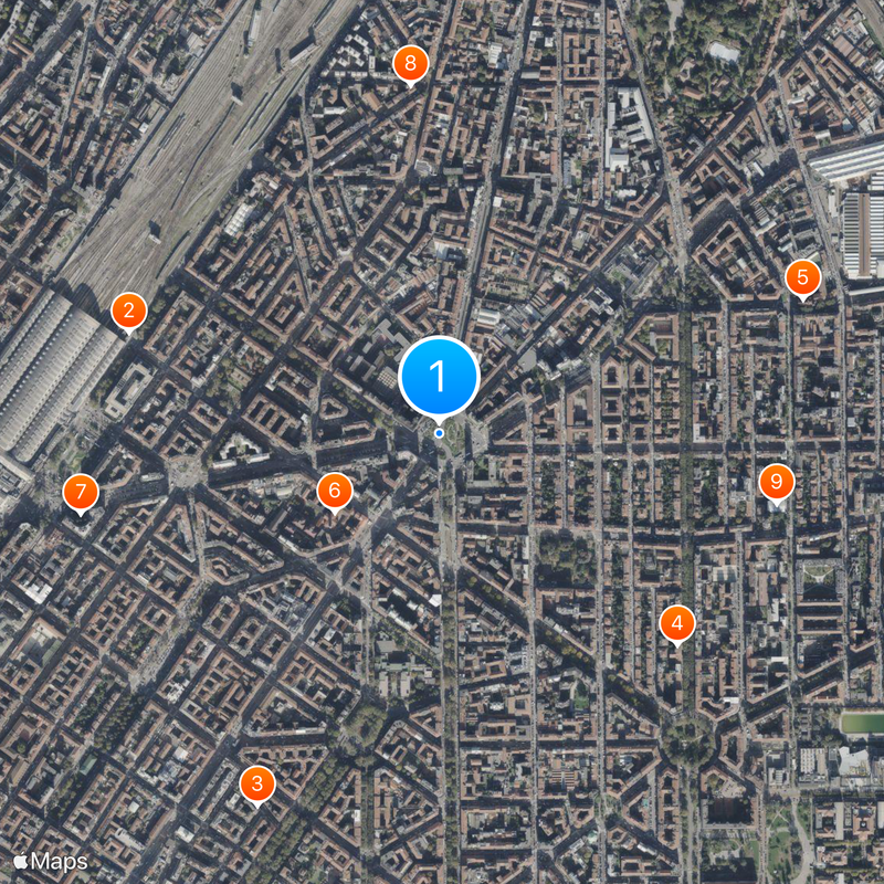 Praça de Loreto Mapa