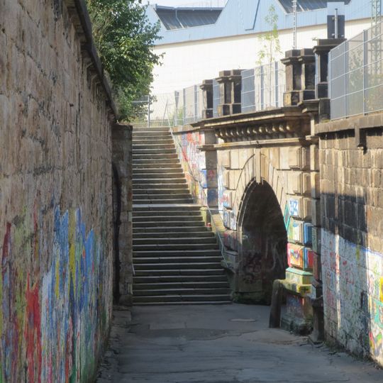 Treppenanlage & Tunnelzugang an Dresdner Straße Chemnitz Sonnenberg