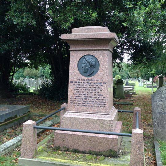 Monument To Sir Henry Bishop, Central Avenue, Plot E7