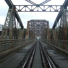 Railway bridge over the Tisza in Tiszaug