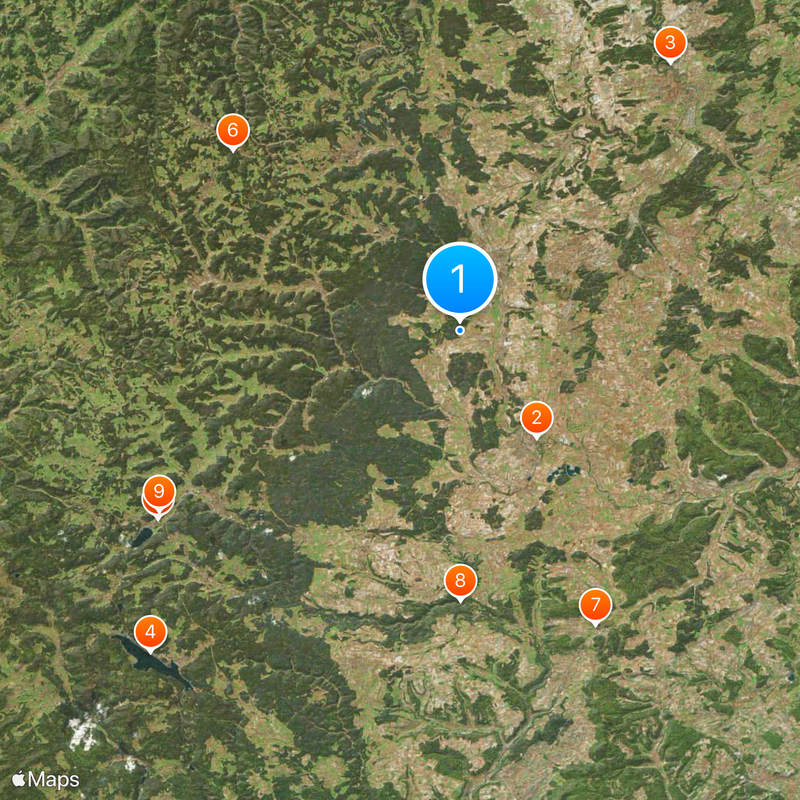 Arrondissement de Forêt-Noire-Baar Carte