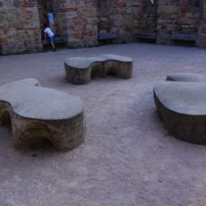 Sculptures/benches in Castle park