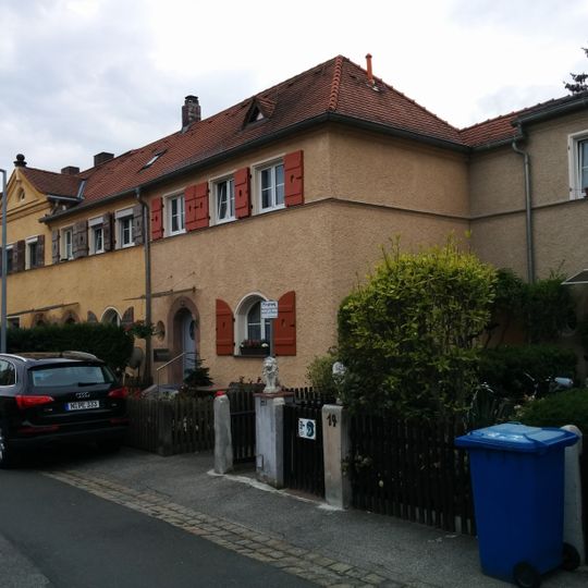 Reihenhausgruppe der Gartenstadt Werderau