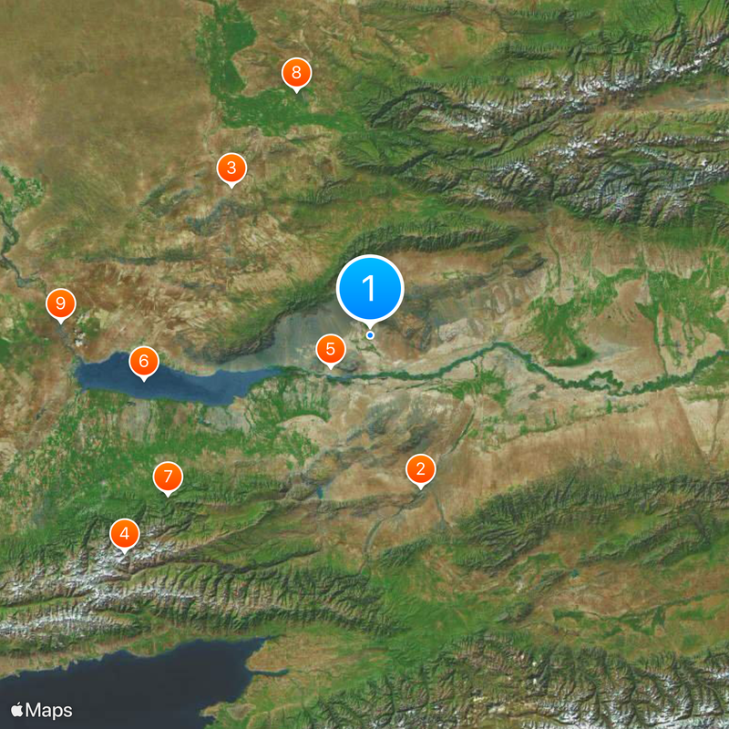 Altyn-Emel National Park Map