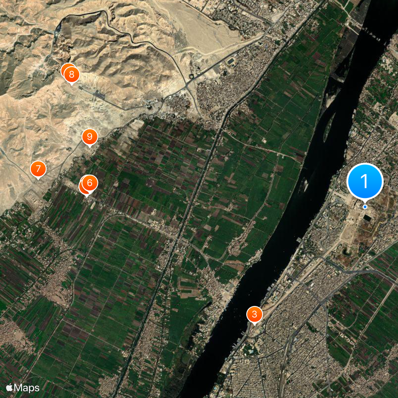 Karnak Temple Complex Map