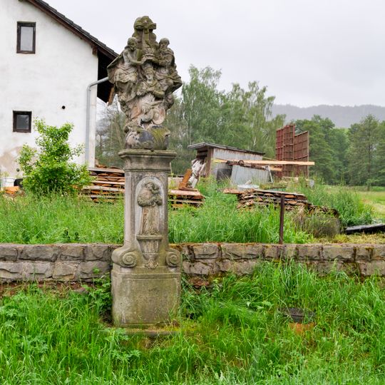 Cross at house No. 277 in Křinice