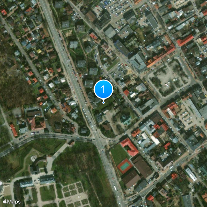 City with powiat rights Map