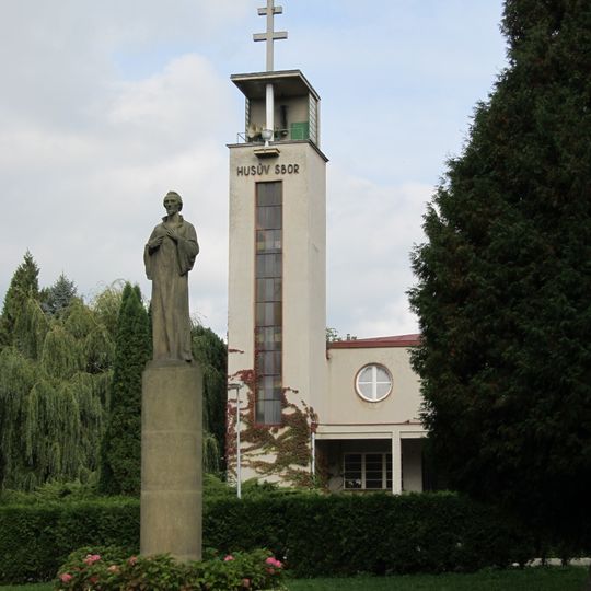 Statue of Jan Hus in Nové Město nad Metují