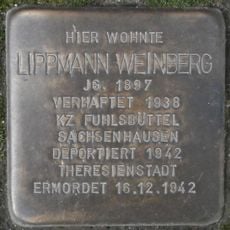 Stolperstein dedicated to Lippmann Weinberg