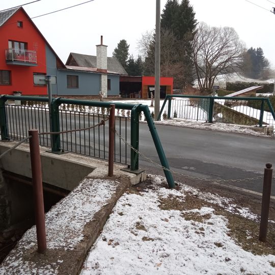 Bridge over Končinský potok in Dolní Lánov