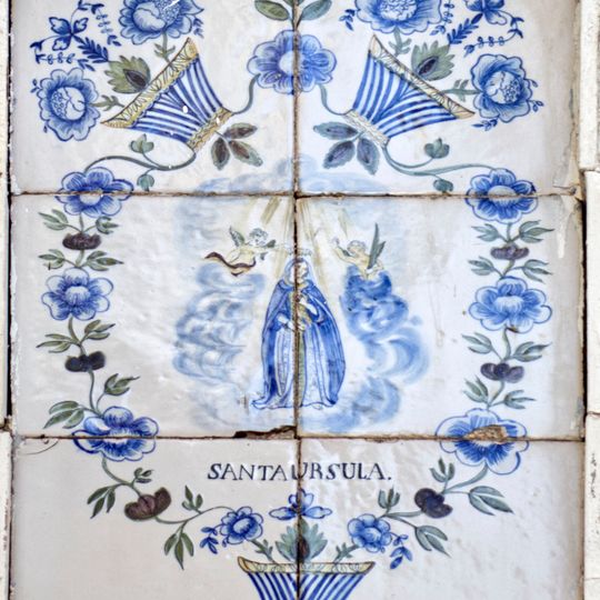 Ceramic panel of Santa Ursula