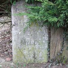 Milestone, rear entrance to Station Rd Motors