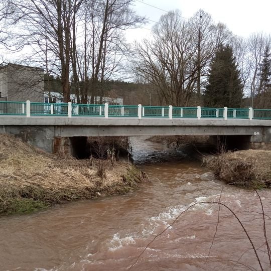 Bridge of II/325 road over Čistá in Rudník