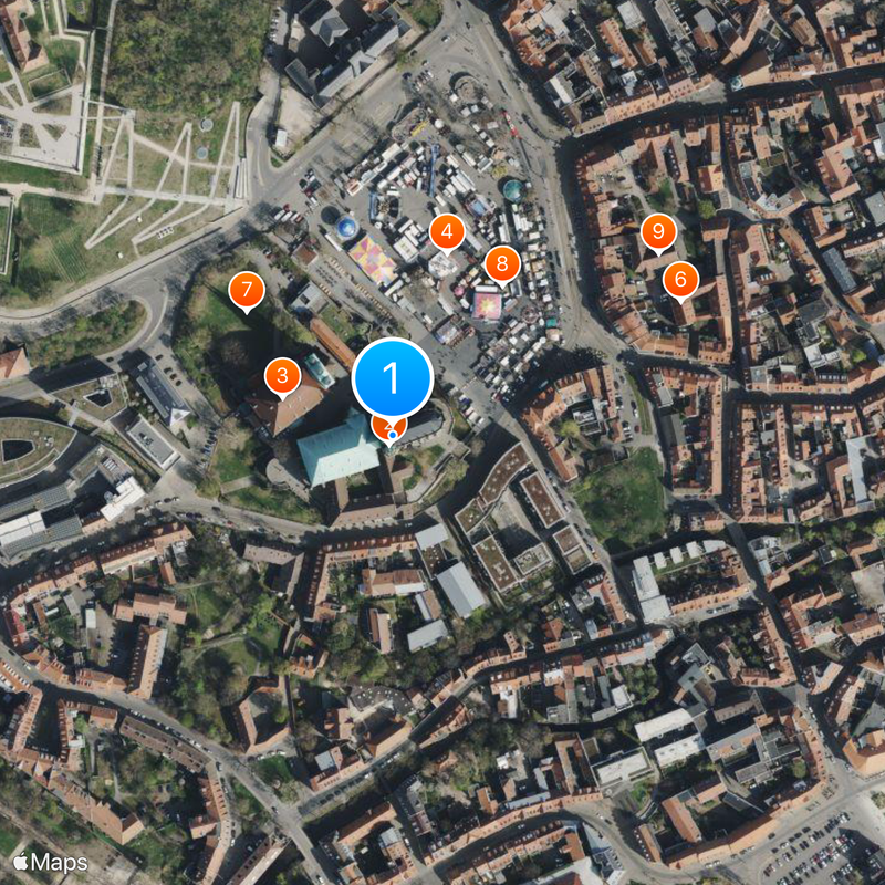 Catedral de Érfurt Mapa