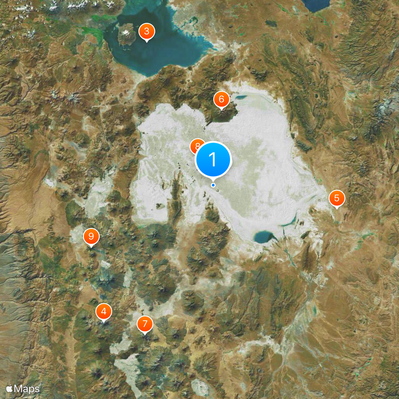 Salar de Uyuni Mapa