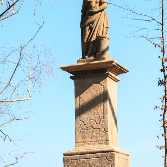 Statue of Saint Barbara near Staňkova Lhota