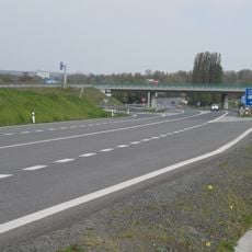 Most silnice I/38 přes silnici I/12 u Kolína