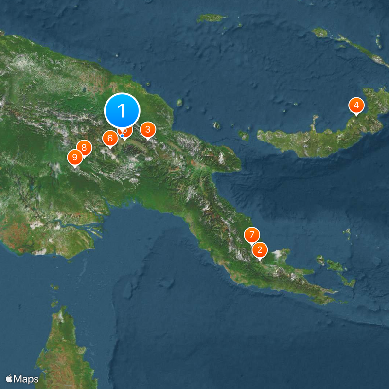 Papua-Nowa Gwinea Mapa