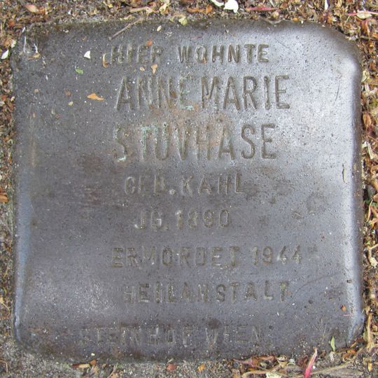Stolperstein à la mémoire d’Annemarie Stövhase